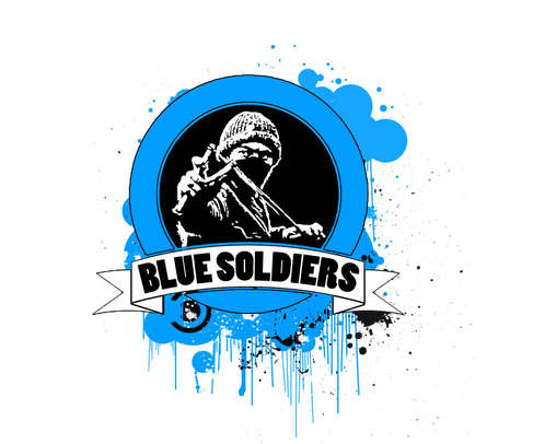 blue soldiers